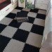 Пол-пазл плюшевый ЧЕРНЫЙ 30*30*1cm (D) SW-00002078