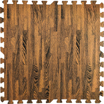 Підлога пазл - модульне підлогове покриття коричневе дерево (МР6)