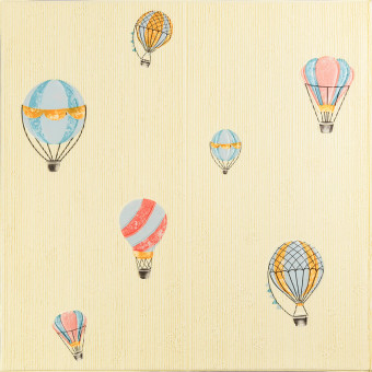 Панель стеновая 3D 700х700х4мм Воздушные шары фактурная текстура SW-00001972