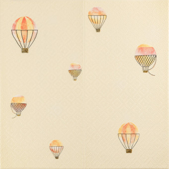 Панель стеновая 3D 700х700х4мм Воздушные шары рогожка SW-00001973