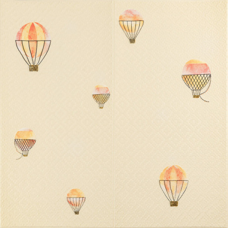 Панель стінова 3D 700х700х4мм Повітряні кулі рогожка SW-00001973