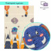Дитячий складний термокилимок 117см х 177см х 8мм Повітряні кульки - Ведмедики (301) SW-00003031
