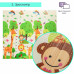 Розвиваючий термокилимок дитячий 180х200х0.8см "Зростомір | Тварини зі словами" (266) SW-00000893